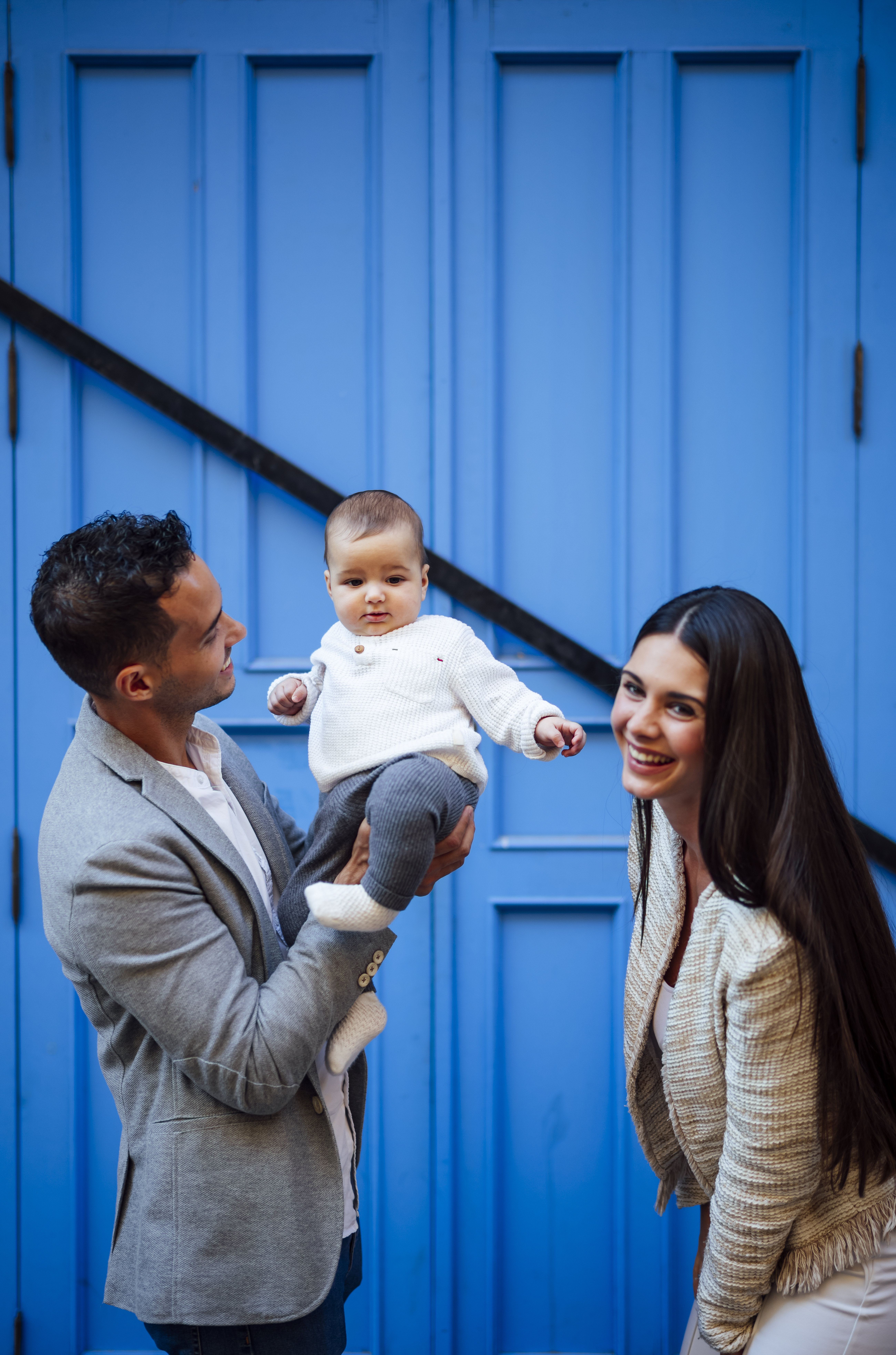 Parents enjoying time together as a growing family